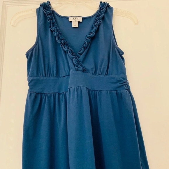 ANN Taylor LOFT - Ruffle midi Dress, XSP - Picture 3 of 10